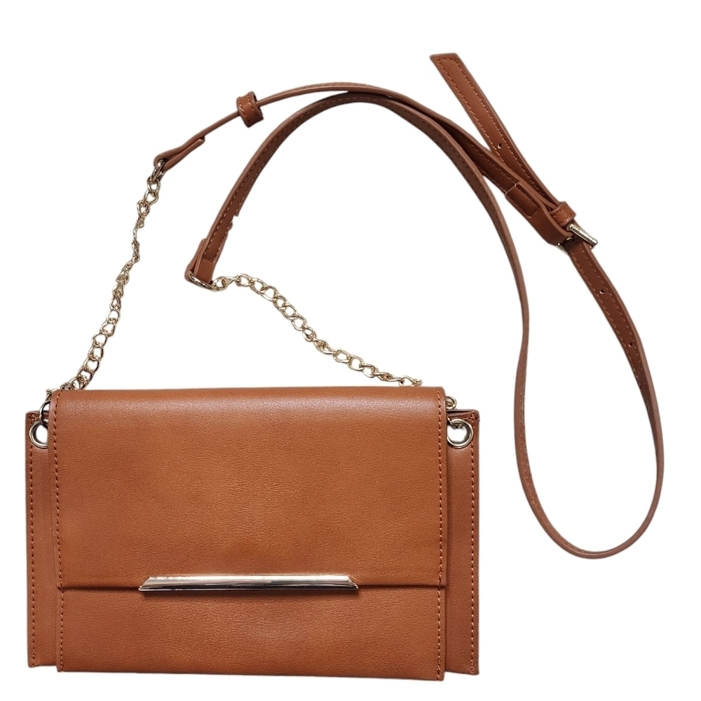 NWT Urban Expressions Asher Crossbody Tan / Nude